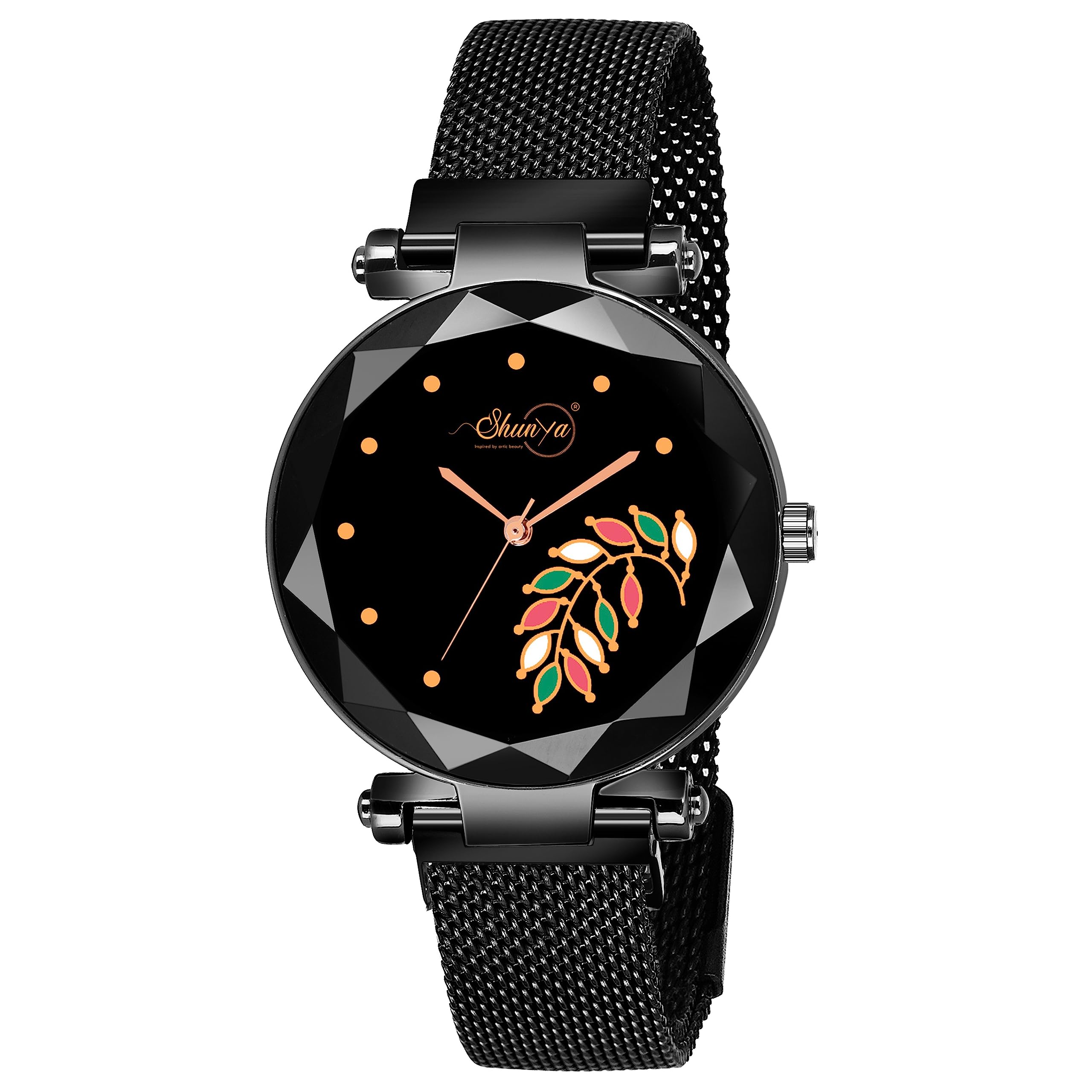 Shunya Analogue Flower Dial Unique Designer Magnet Strap Womens and Girls Watch (B0C94GMQVZ) Amazon Price History, Amazon Price Tracker
