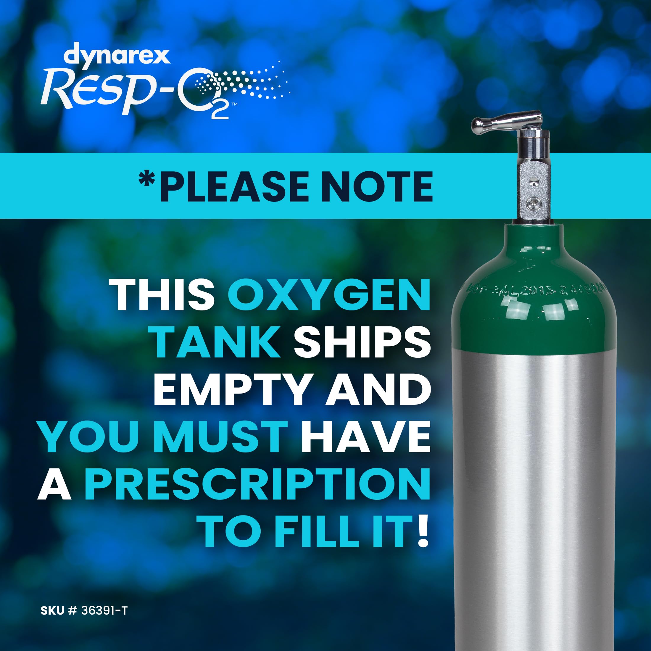 Amazon.com: Dynarex Resp-O2 M15 Oxygen D-Cylinder with CGA 870