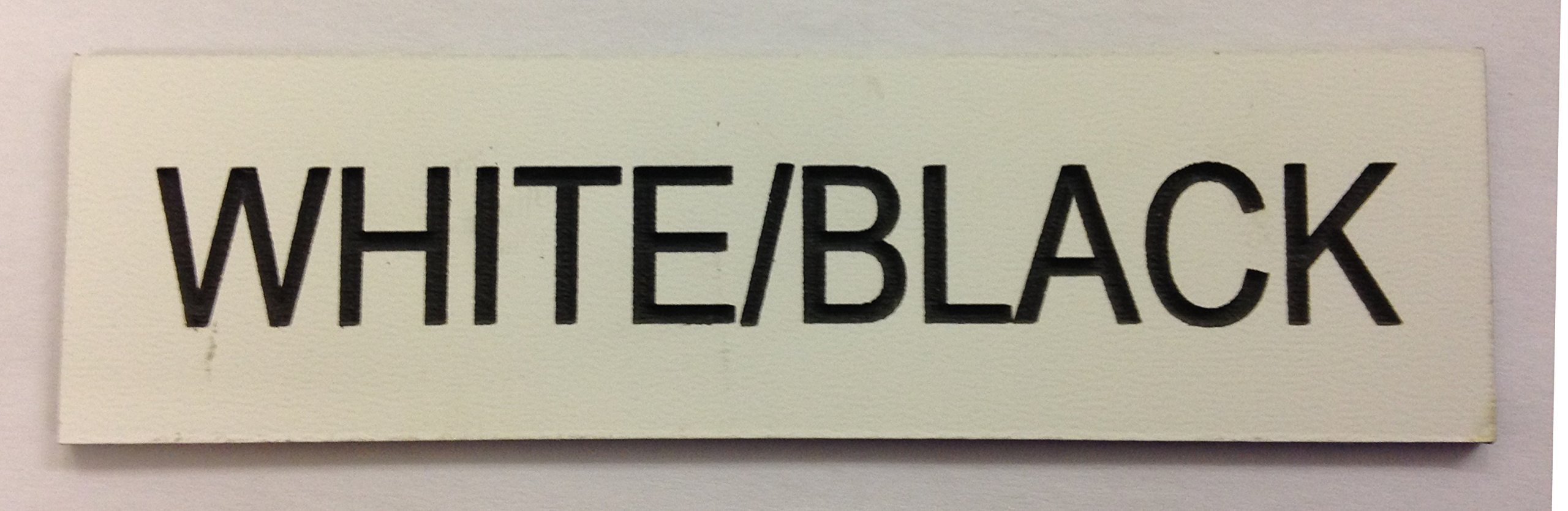 FSSS Ltd ENGRAVED DOLLS HOUSE STREET SIGN MINIATURES (WHITE, 105x20mm)