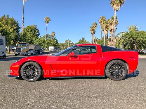 Miniatura 5 de Repuesto para todos los modelos Chevrolet Corvette C6 2005-2013  ZR1 Alerón de ala de tapa trasera de estilo extendido (plástico ABS, negro mate)