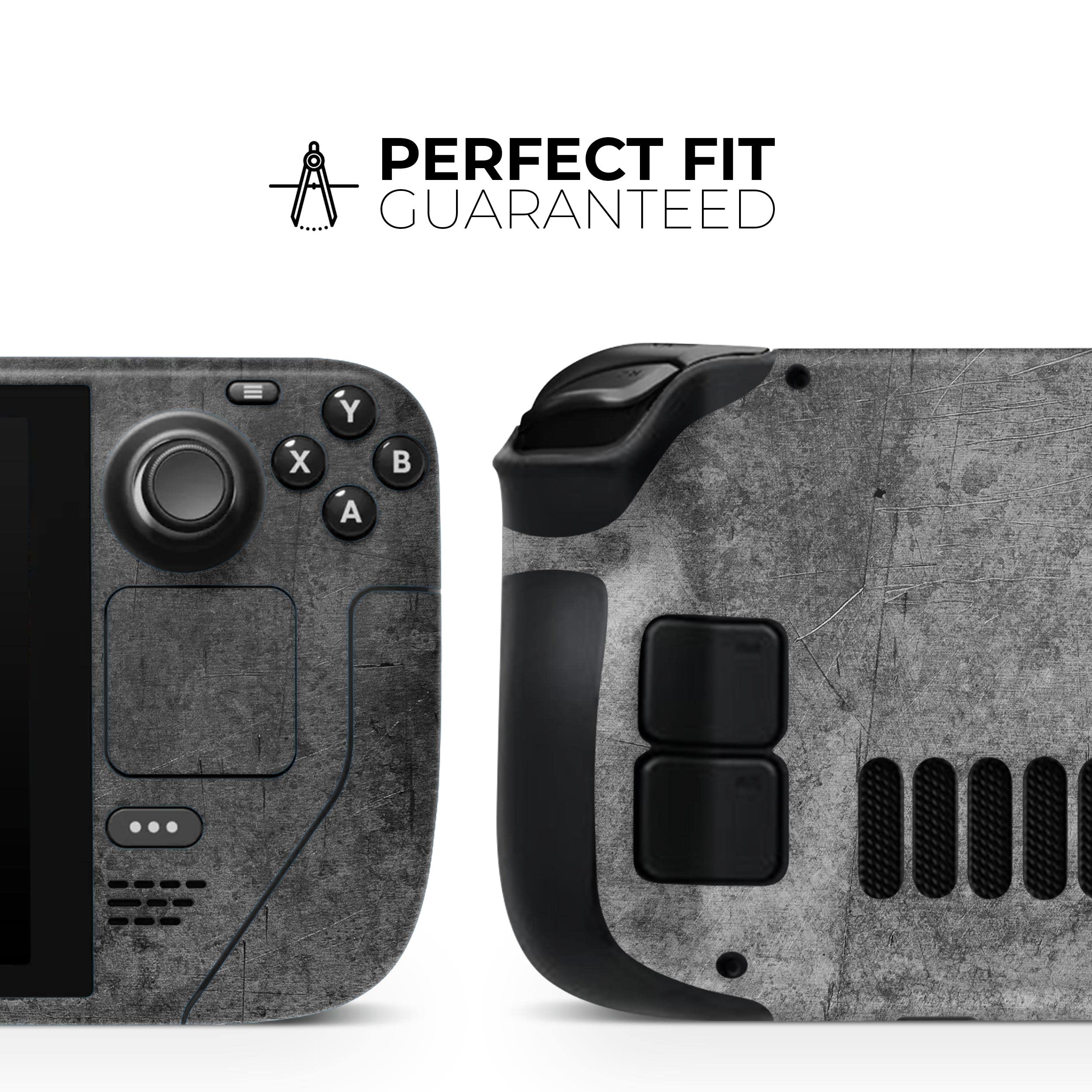 Design Skinz - Compatible with Steam Deck - Skin Decal Protective Scratch-Resistant Removable Vinyl Wrap Cover - Scratched Metal Fab