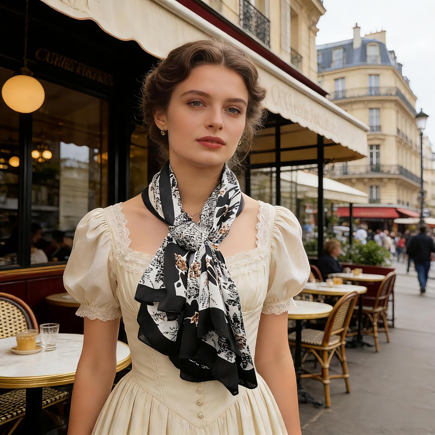 43" Large Square Scarf Fashion Scarves Hair Wrapping Scarfs Night Sleeping Headscarf for Women B07 - Image 4