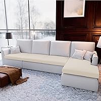 Vista 42 de EFELIM Funda de cojín seccional de 4 piezas para sofá en forma de L, funda elástica para sofá de 1, 2, 3 asientos, funda antideslizante para sofá