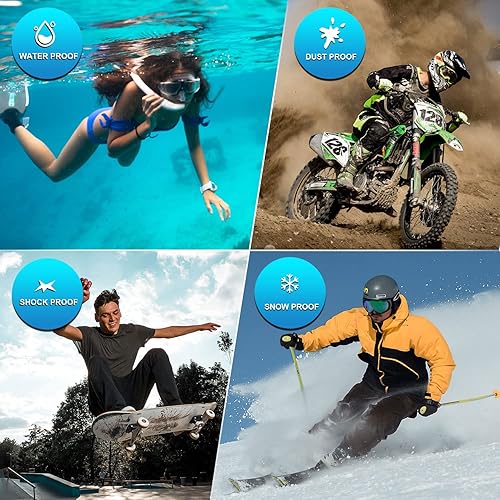 Miniatura 6 de Funda impermeable para Apple Watch de 1.772 pulgadas, 1.732 pulgadas, 1.654 pulgadas, 1.614 pulgadas, 1.575 pulgadas, 1.496 pulgadas, con correa,