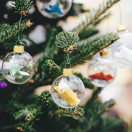 Miniatura 4 de 100 tapas redondas de adorno de Navidad, tapas de metal extraíbles doradas, tapa de adorno de Navidad para decoración de porcelana de Navidad,