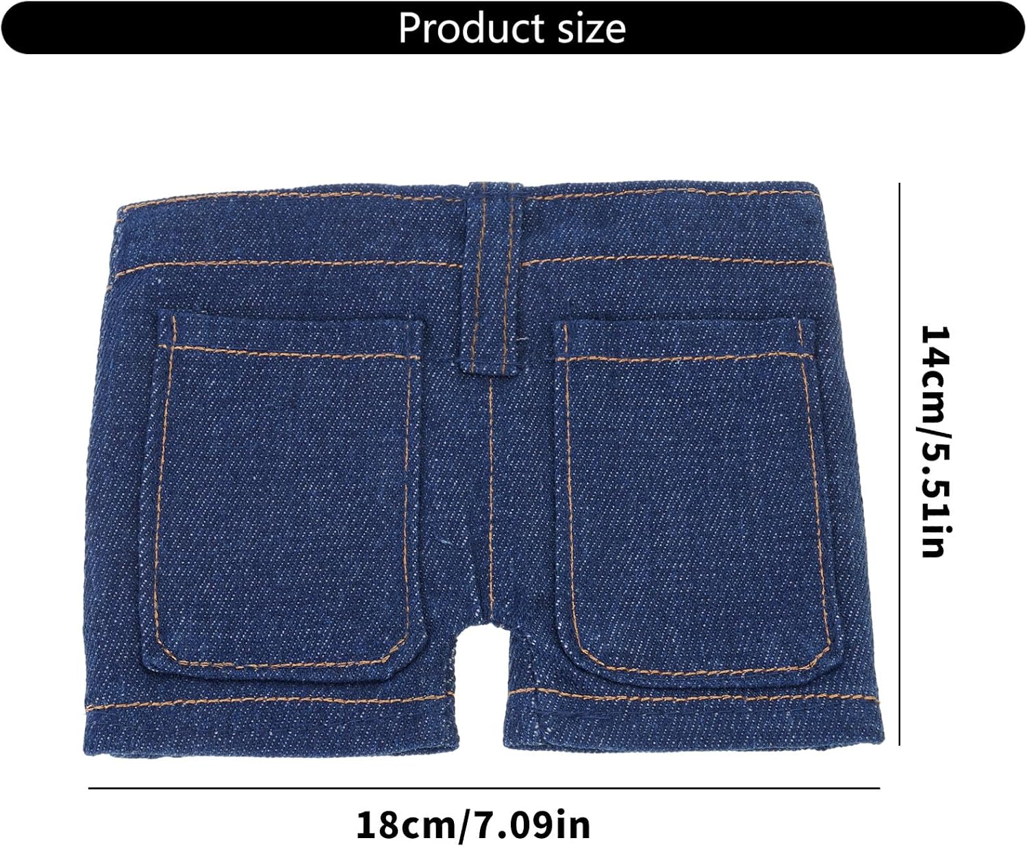 Unique Gift Short Foldable Jeans Wallet Playful Look Practical Storage Card Holder Coin Pocket Ideal Teens Friend Bi image 4