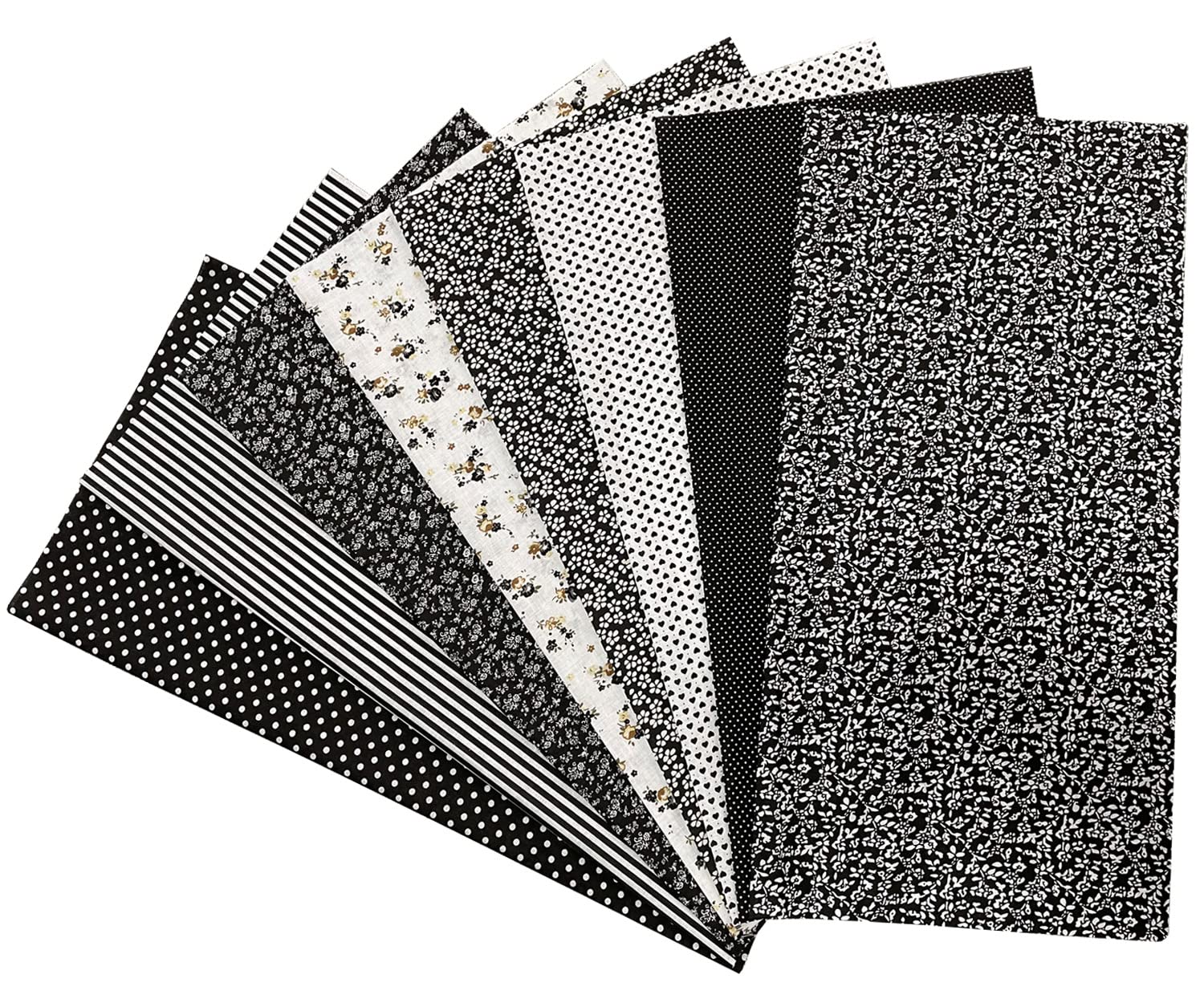 Jukway 8Pcs Cotton Fabric Bundles 50x50 cm Squares - Image 4