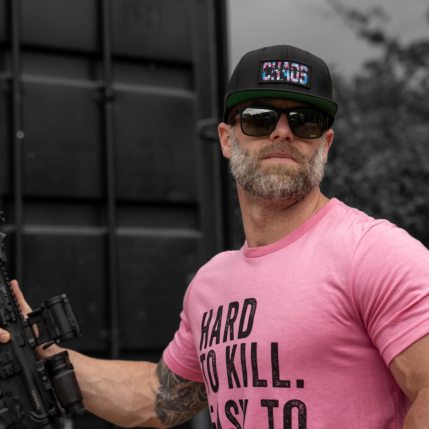 Combat Iron Men's Graphic T-Shirt | Hard to Kill, Easy to Bang | Athletic Fit, Tagless Comfort