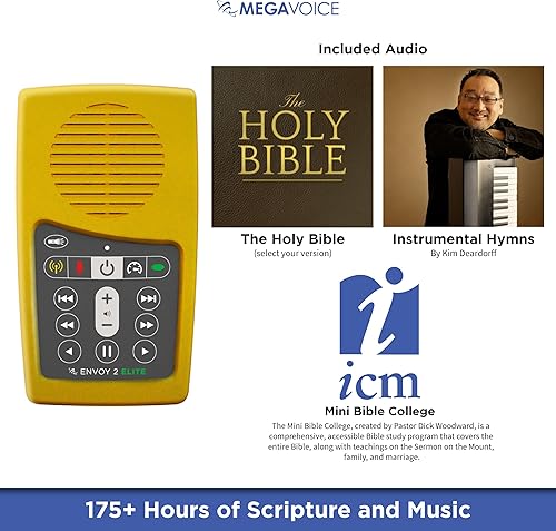 Vista 3 de Español Reina Valera 1960 (RVR60) MegaVoice Reproductor de Biblia de audio con energía solar (RVR60-Solar)