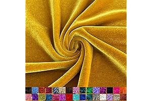 Luxurious 58"" Gold Velvet Fabric by the Yard: Premium Upholstery and Apparel Option