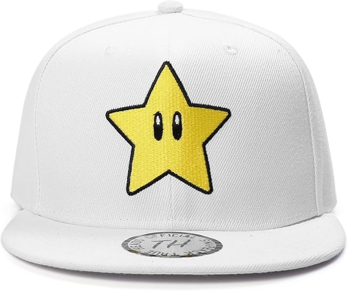 True Heads Super Mario White Snapback 