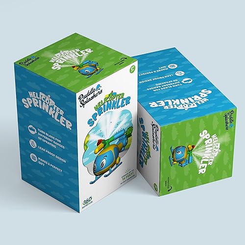 Miniatura 6 de Aspersor de agua de helicóptero para niños, rociador giratorio para patio, rocía agua de 15 pies de alto para jugar al aire libre en verano
