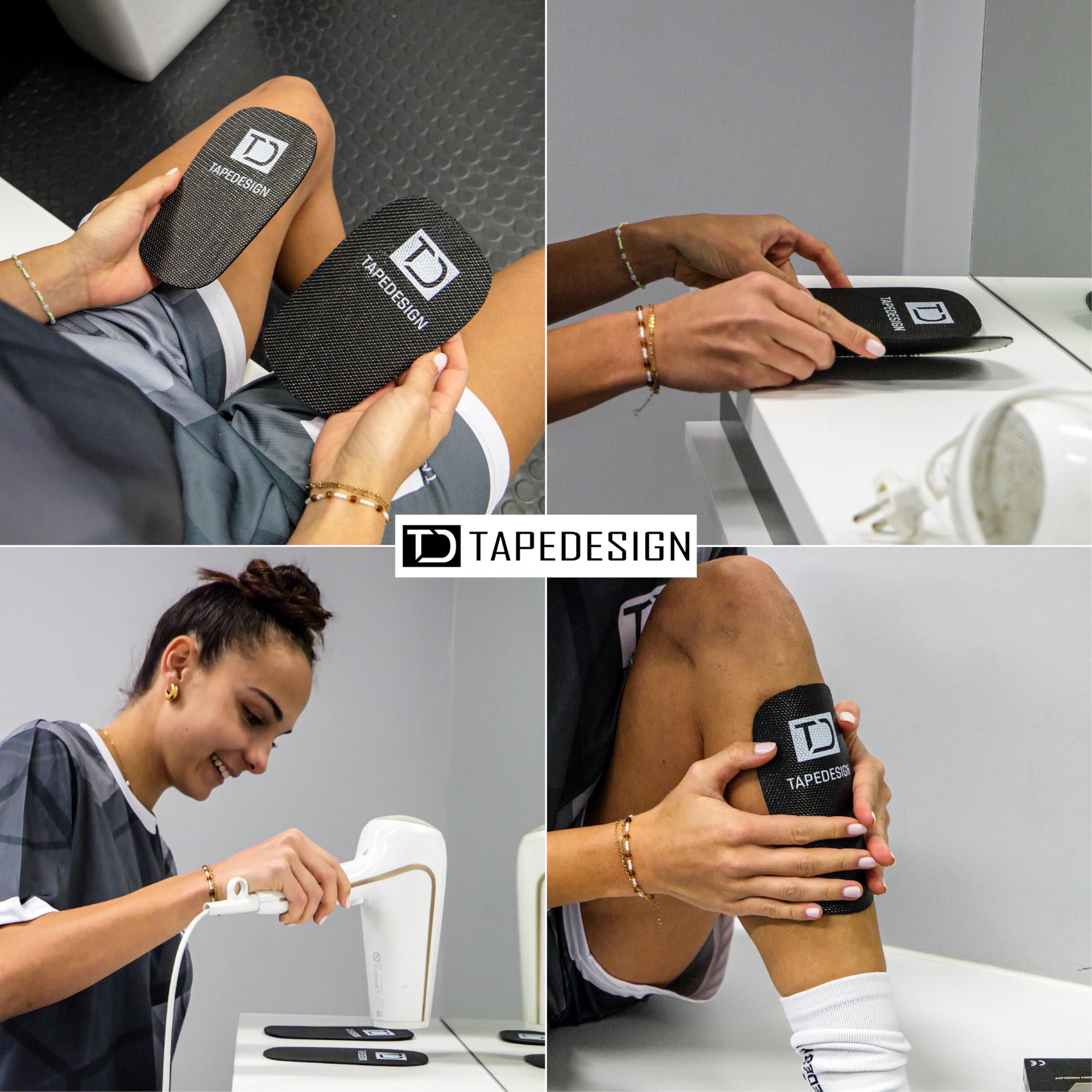 TAPEDESIGN® - Performance Shinguards 2.0 (Black Edition) Schienbeinschoner Fußball Herren Damen Kinder Schwarz Shin Pads für Fussball-Stutzen individuell anpassbar Schienbein-Schützer rutschfest