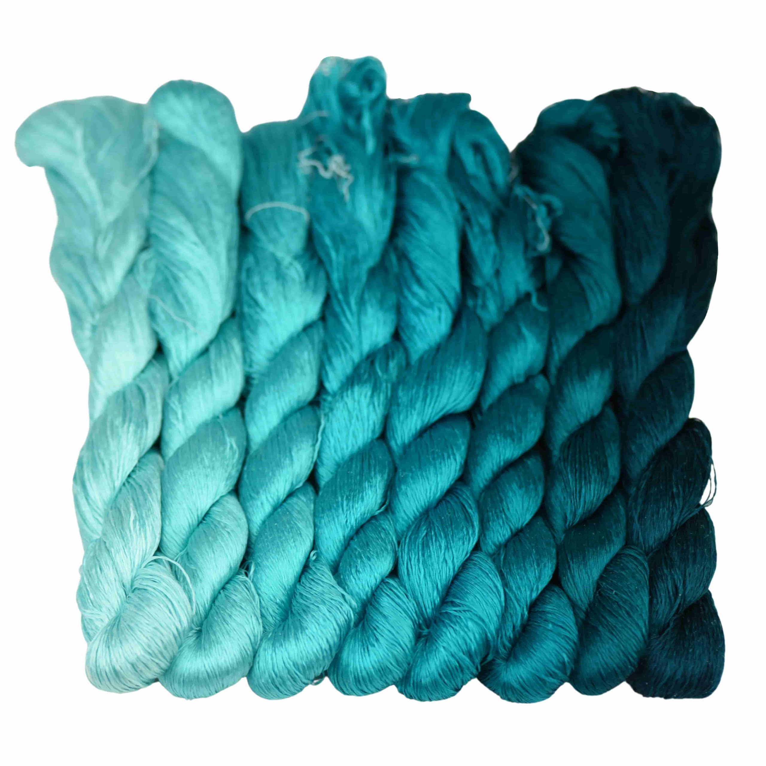 MINGGUXIUYI Natural 100% Silk Thread, Handmade Embroidery Thread, Silk Embroidery Thread 880 Metres, 8 Colors (94)