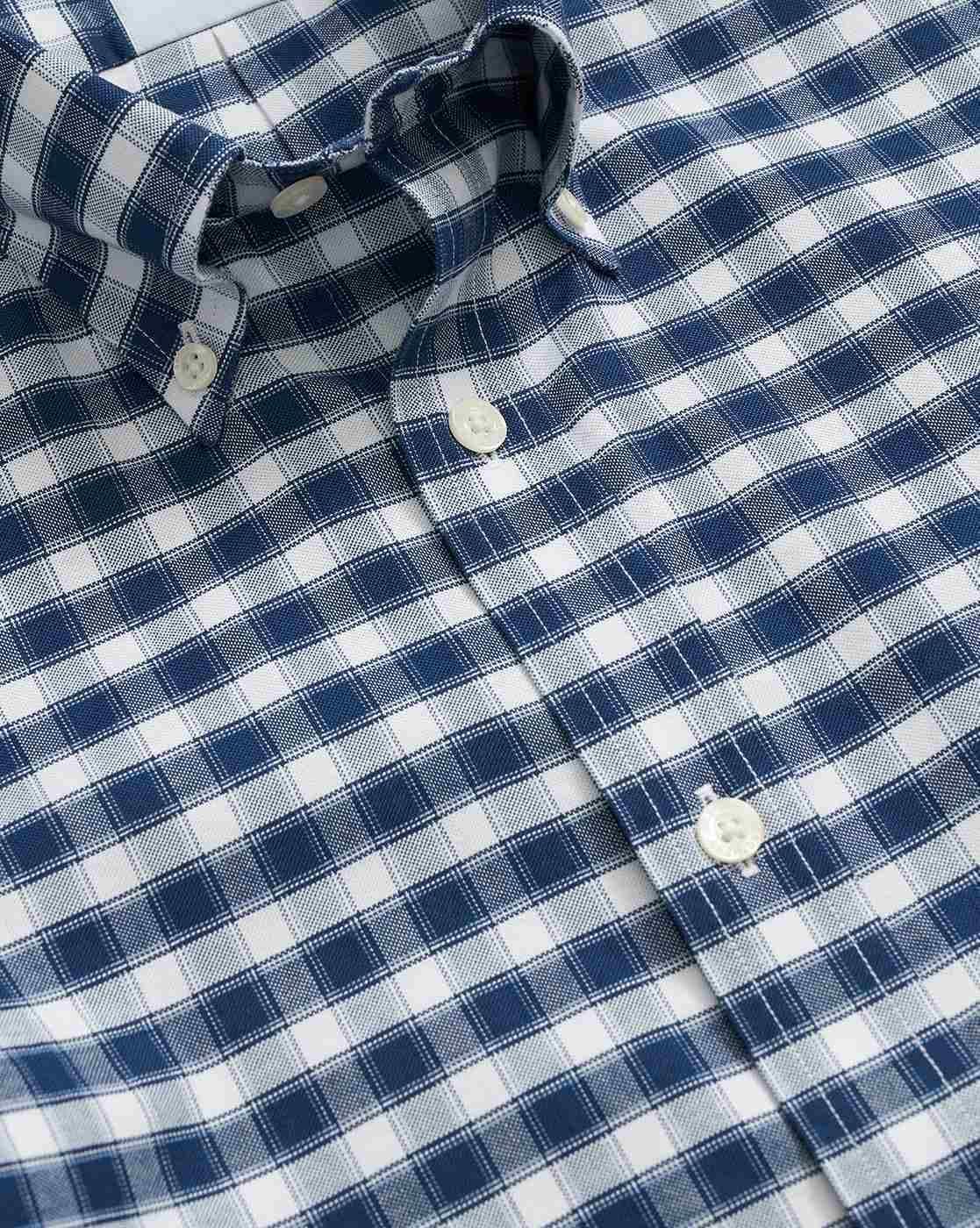 Brooks Brothers Men's Non-Iron Stretch Oxford Long Sleeve Check Sport Shirt