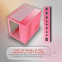 Vista 5 de Apevia Prism-Elite-PK Prism Elite Mid Tower ATX Gaming PC Cube Case con 7X ventiladores PWM ARGB de 120 mm, 366 modos RGB, 2 paneles de vidrio