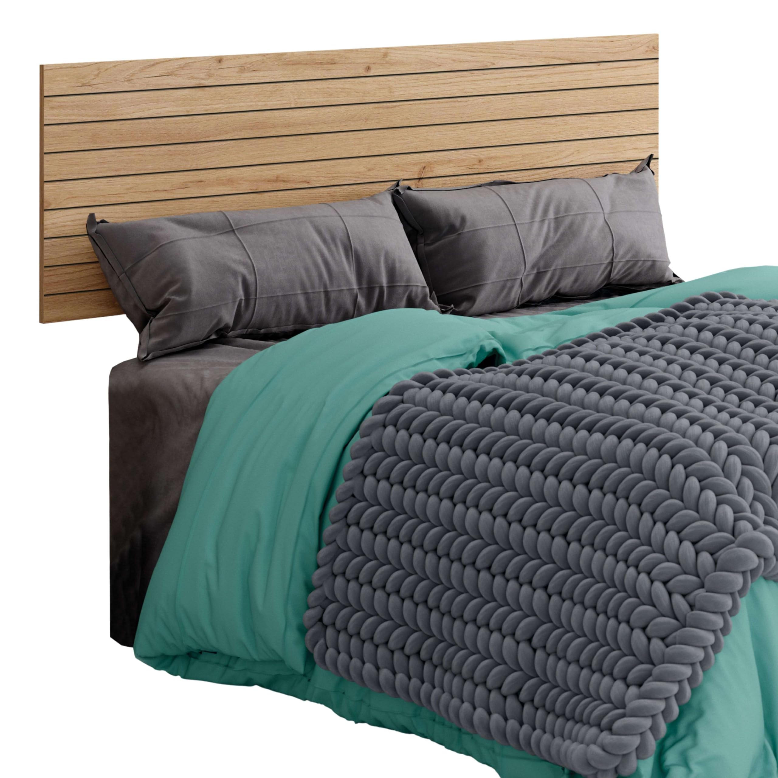 Miroytengo Dormitorio Camila Estilo Industrial Color Roble Gold y Negro Mate
