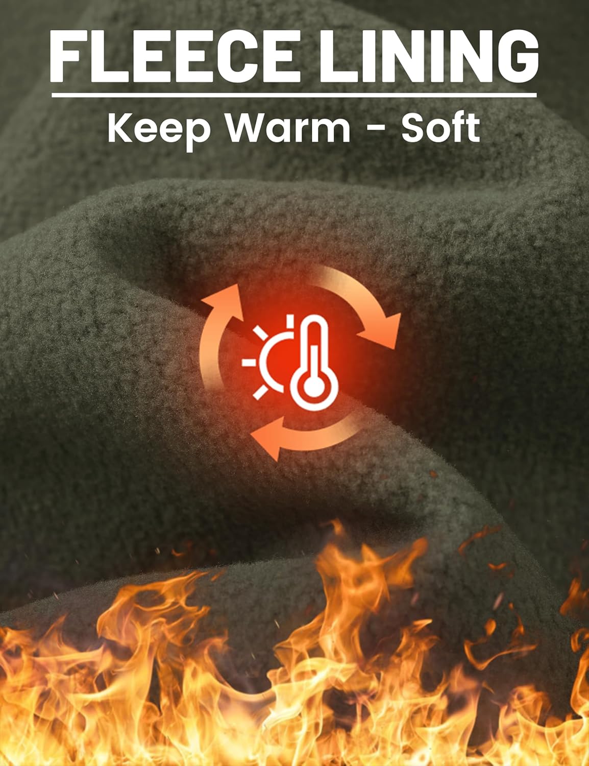 TACVASEN Men's Rain Jacket Tactical Military Hoodie Waterproof Windbreaker Softshell Winter Fleece Coats Hiking Outdoor - Image 4