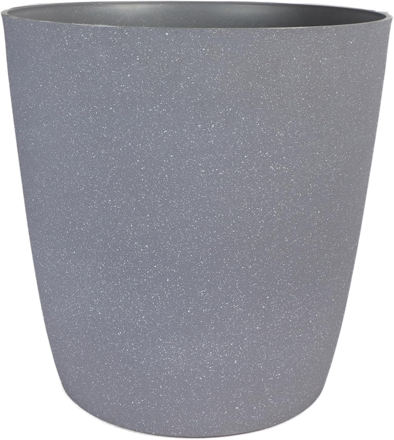 The HC Companies Santa Fe Round Self-Watering Pot - Lightweight Plastic Planter for Herbs & More - Durable Plant Pots for Indoor Plants & Outdoor Plants (12” Pebble Gray, Pack 1)