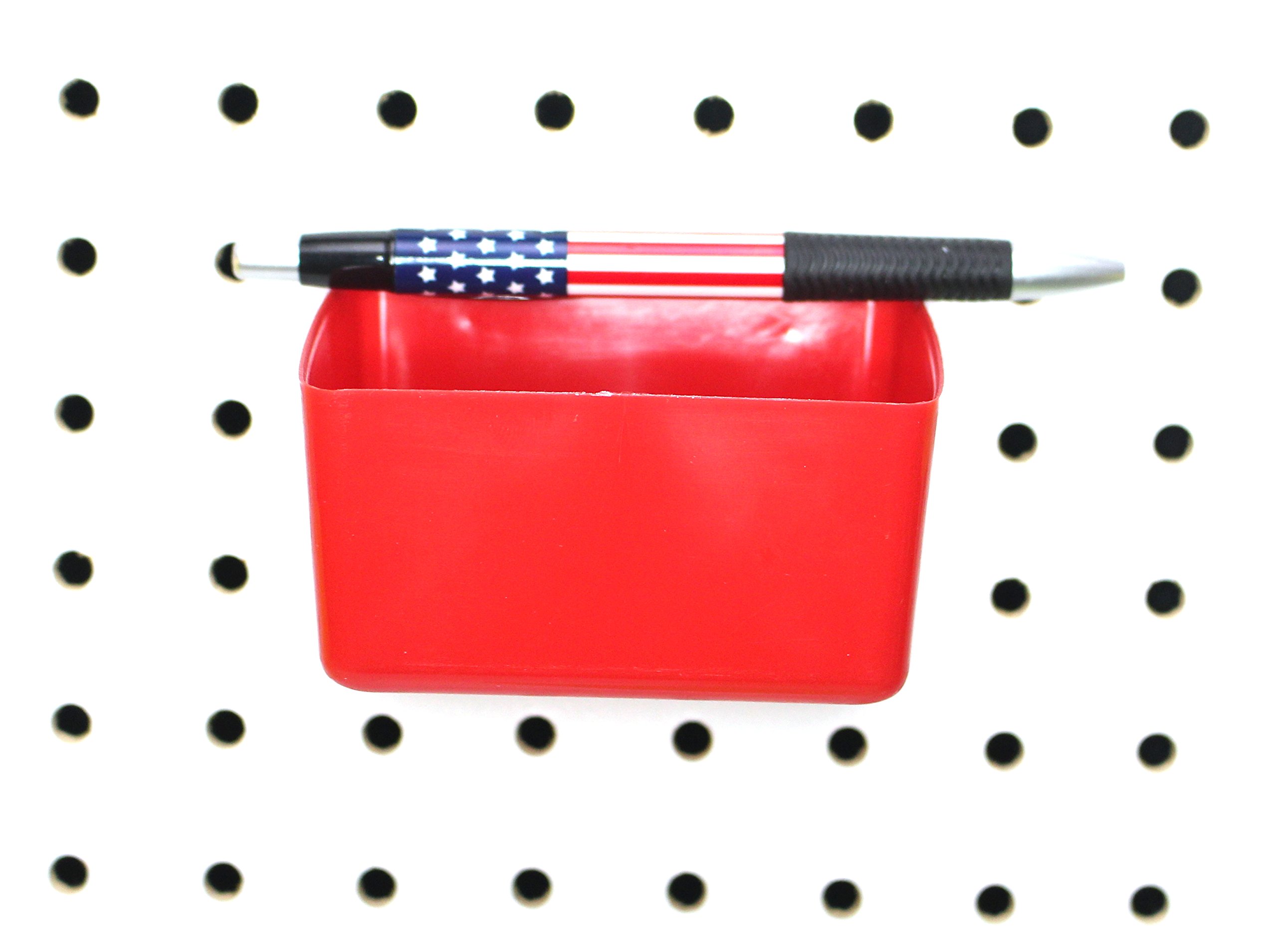 ペグボード14個 ブラック&レッド Amazon | 小さなプラスチック製ペグボードストレージ/パーツビン