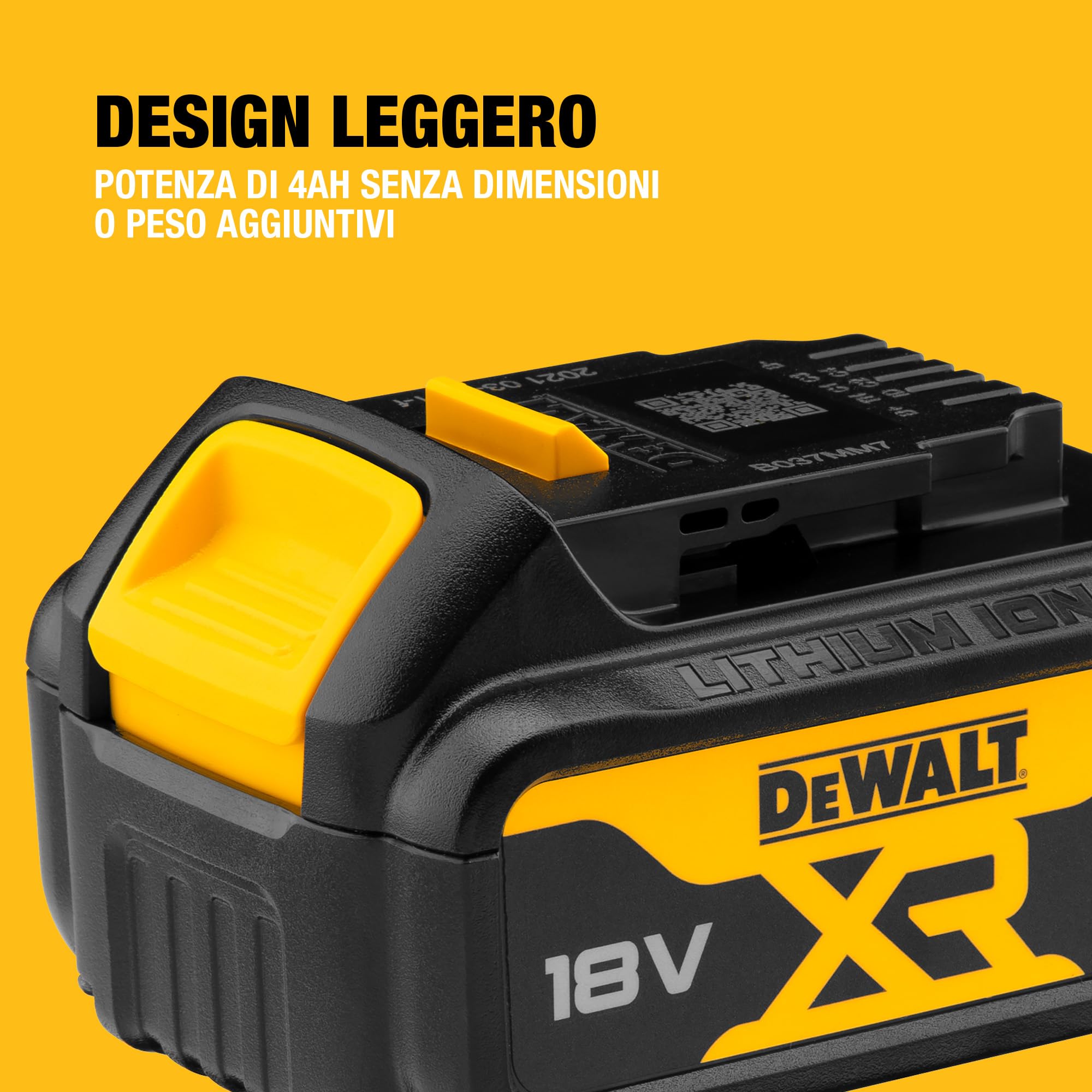 DEWALT Batteria 18V XR 4Ah, DCB182-XJ