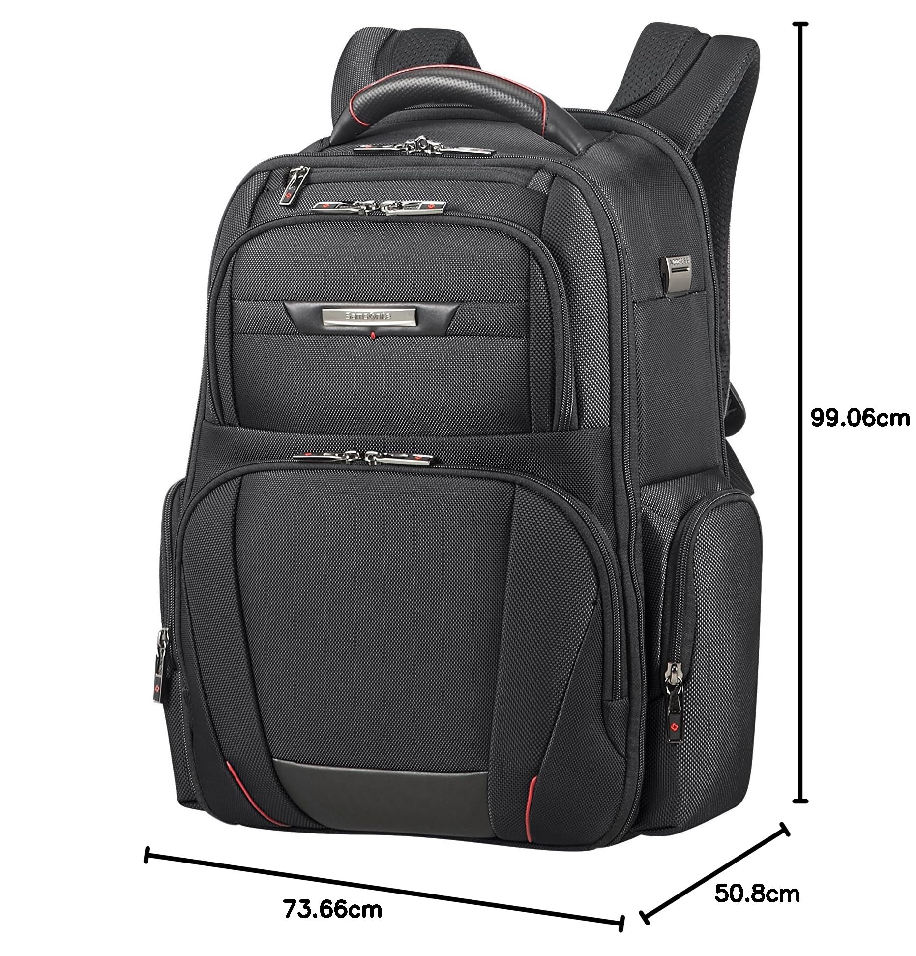 Samsonite Pro -DLX 5-17.3 pulgadas mochila para laptop expandible, 48 cm, 29/34 L, negro (negro)