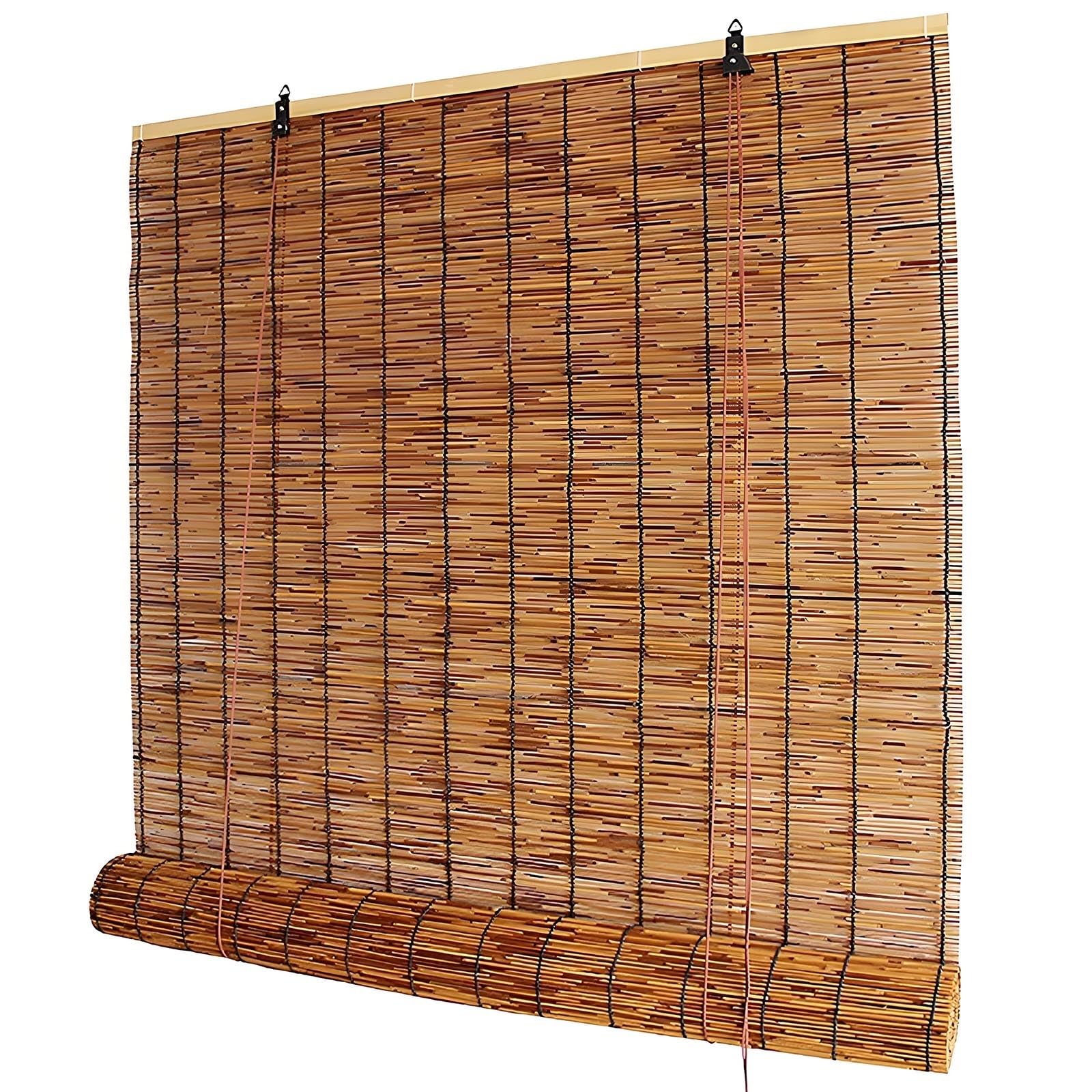 Tende Veneziane per Esterni Tapparella Bamboo da Esterno Tende a Rullo in bambù Privacy 65 80 90 100 120 130 140 150 160 170 180cm Cortina di Canna Impermeabili