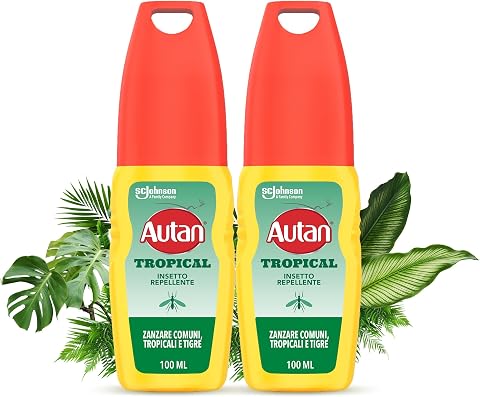 Autan Tropical Vapo, Spray Antizanzare Repellente, 2 x 100 ml