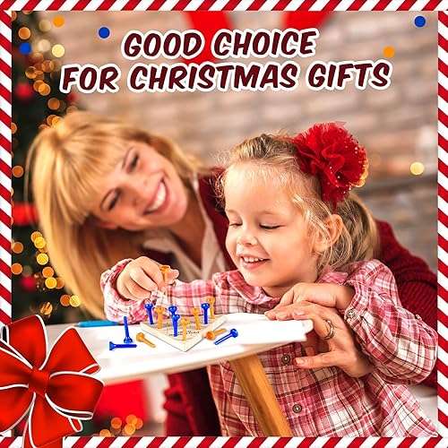 Miniatura 5 de Paquete de 50 juegos de clavijas de madera, triángulo a granel, juegos de mesa de madera triangulares, juegos de mesa triangulares de madera, juegos