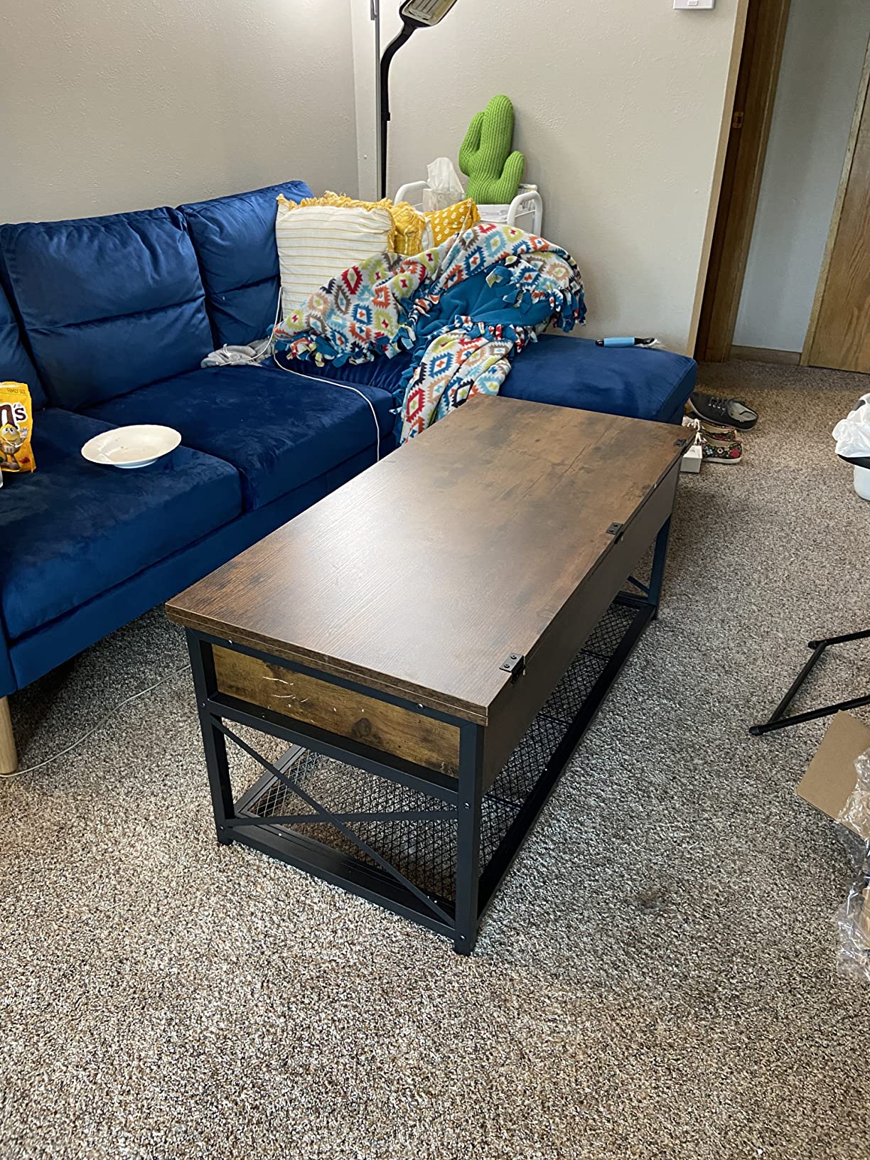 25/mo Finance Itaar 43" Lift Top Coffee Table, 3 in 1 MultiFunction