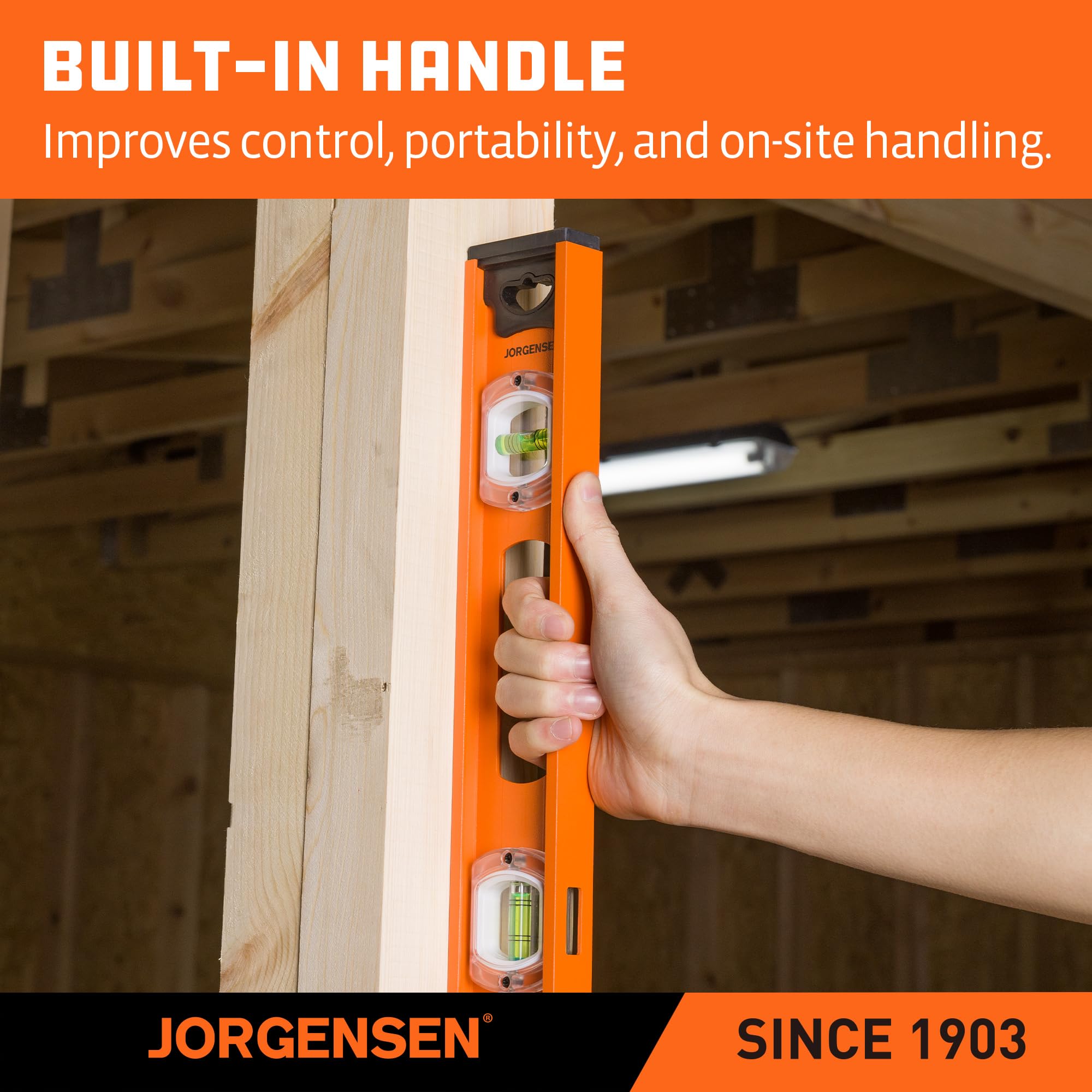 Jorgensen 24" Magnetic I-Beam Level - FREE SHIPPING -6