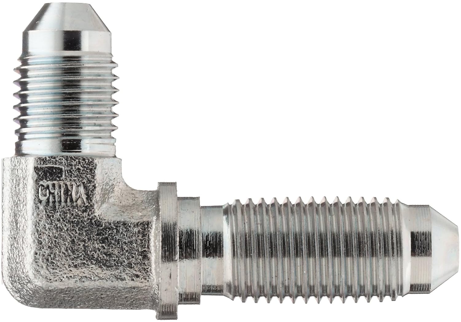 Brennan 2701-08-08-FG, Steel JIC Tube Fitting, 08MJ-08MJ Bulkhead, 90 Degree Elbow, 1/2" Tube OD, Male