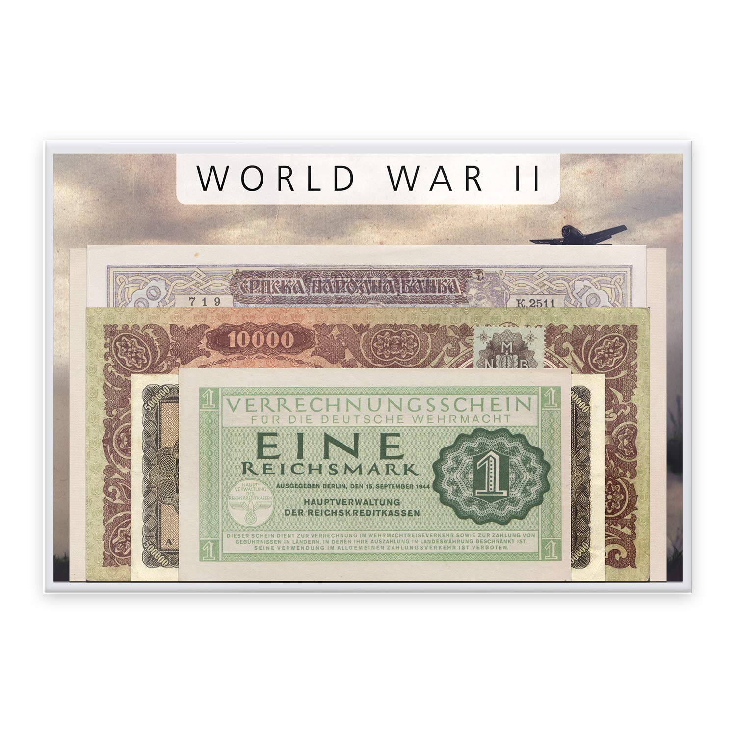 World War II Memorabilia Genuine Authentic Collectable Banknote Collection