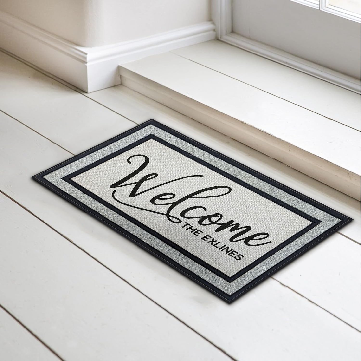 MRC Wood Products Personalized Monogram 18"x 30" Custom Doormat Door Mat for Front Door