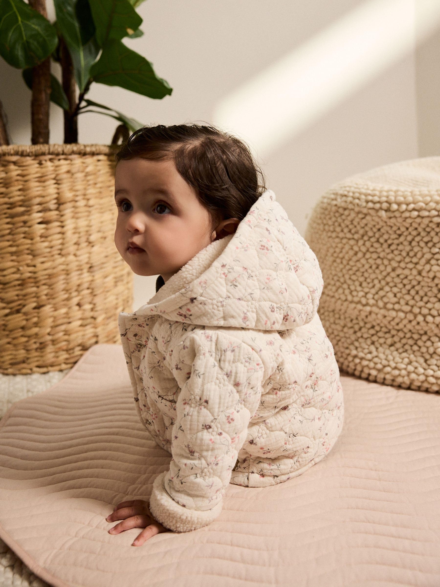NEXT Bébé fille Manteau bébé en jersey effet froissé