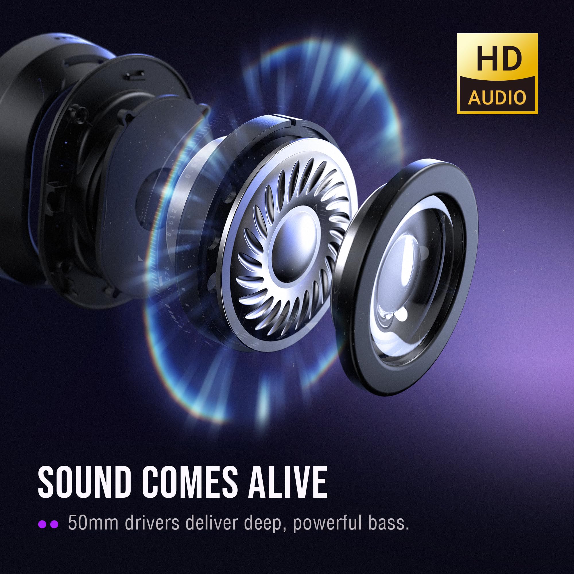 FIFINE AmpliGame H13 - Cuffie da gioco cablate: suono surround 7.1 - Illuminazione RGB vibrante - Microfono ANC - Auricolari ergonomici - Control Box - Cuffie USB over-ear streaming per PC, PS4, PS5
