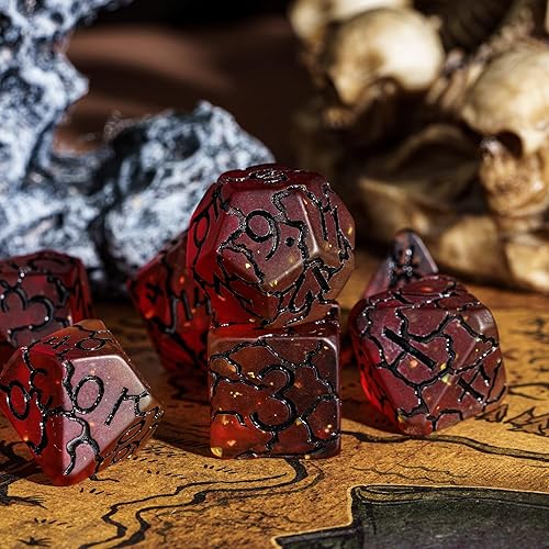 Miniatura 25 de Juego de dados de queso, juego de dados DND poliédricos de resina amarilla para juegos de rol D&D y otros juegos de mesa Dados