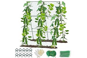 A-Frame Cucumber Trellis: Vertical Growing Solution for Climbing Plants