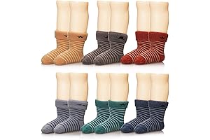 Cuddle Up in Warmth: 6 Pairs of Cozy Winter Socks for Toddler Boys