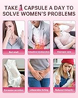 Vista 3 de Probióticos vaginales para mujeres, equilibrio de pH con mezcla de probióticos Lactobacillus para promover un olor vaginal saludable, flora vaginal