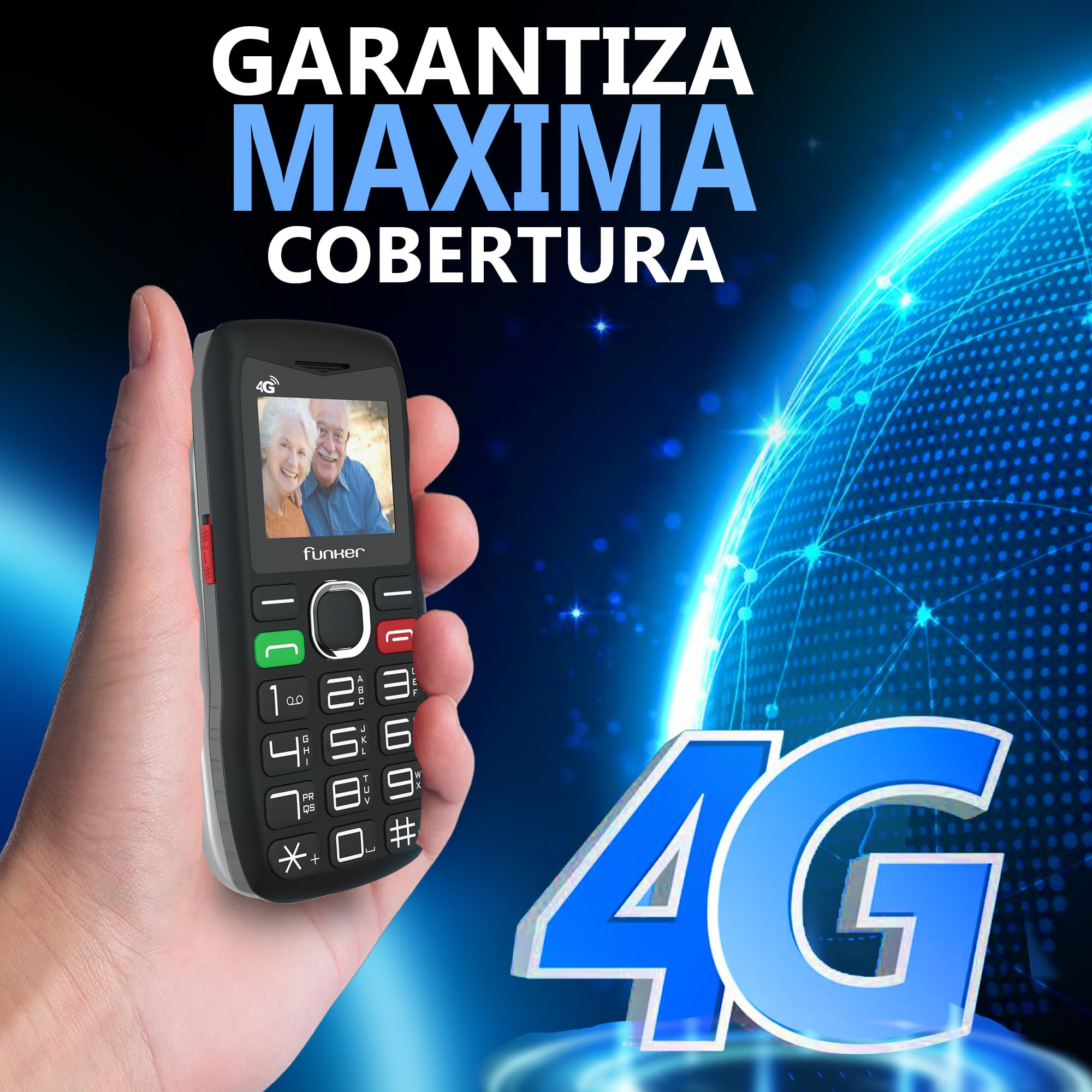 Funker C140 Classic 4G mobile phone for elderly people with