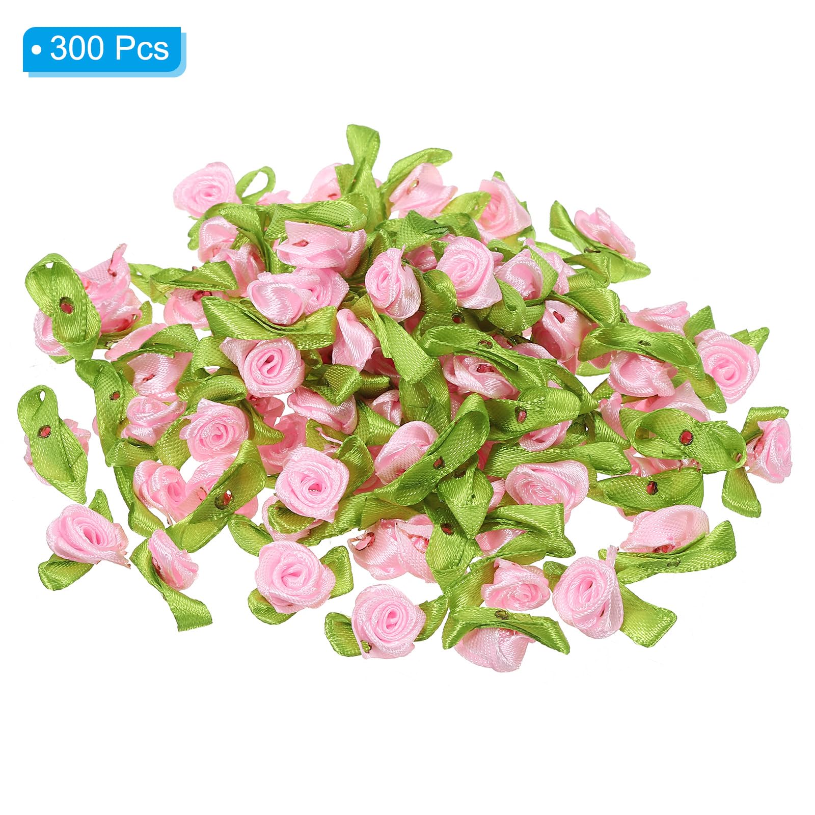 PATIKIL 15mm Tiny Satin Ribbon Rose - Image 3