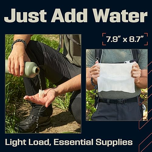 Miniatura 4 de Tabletas de toallas comprimidas  Tabletas de papel higiénico 100% de bambú para camping, ideales para senderismo, viajes y mochilismo  Paños