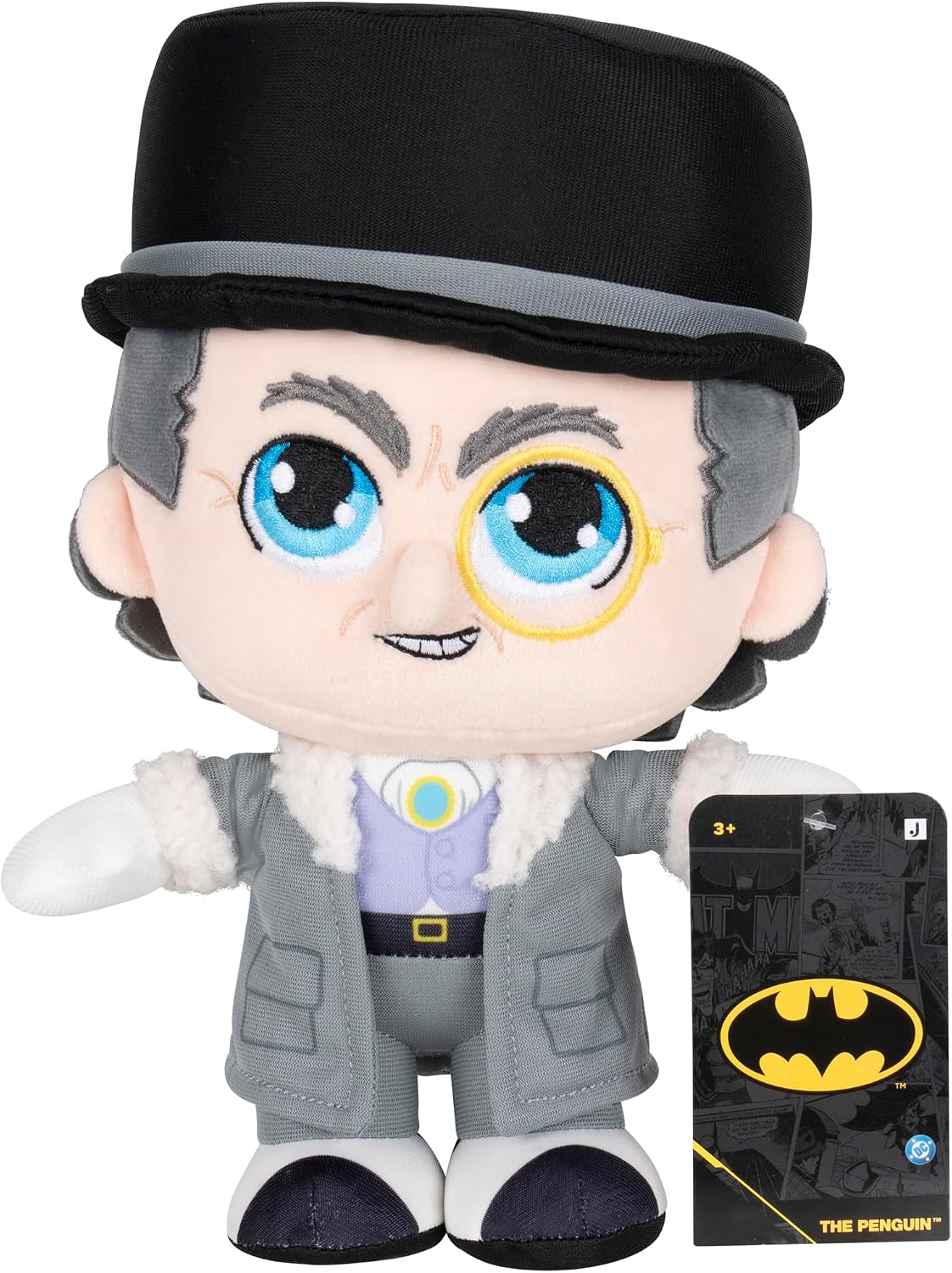 Jazwares DC The Penguin Plush - 8-Inch Stuffed Collectible Super-Villain Toy from Warner Bros. - Officially Licensed - Ages 3+
