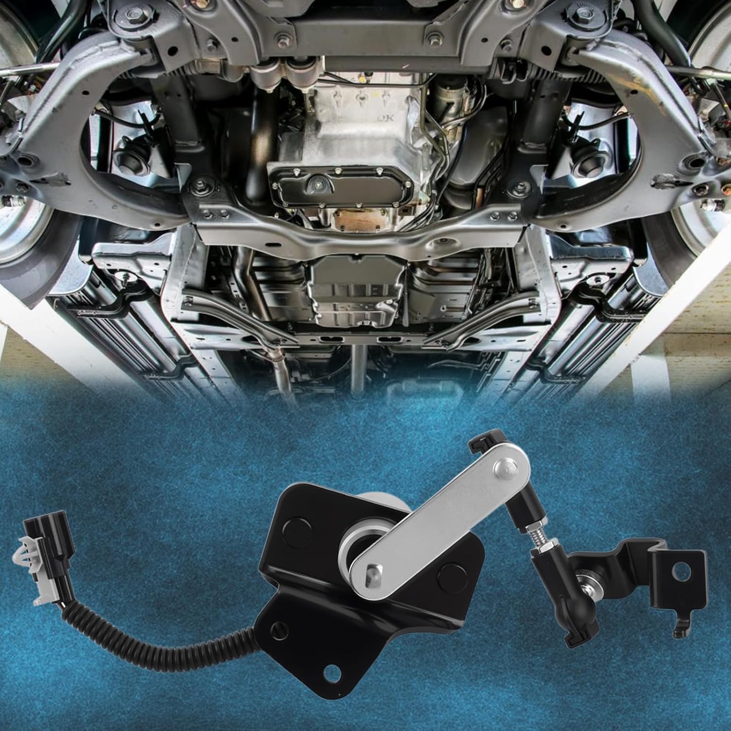 Rear Side Suspension Height Level Sensor Compatible with 2011-2013 in-finiti QX56, 2014-2024 in-finiti QX80, 2017-2023 Ni-ssan Armada, Air Suspension Ride Height Level Sensor Replace# 53820-1LA2A