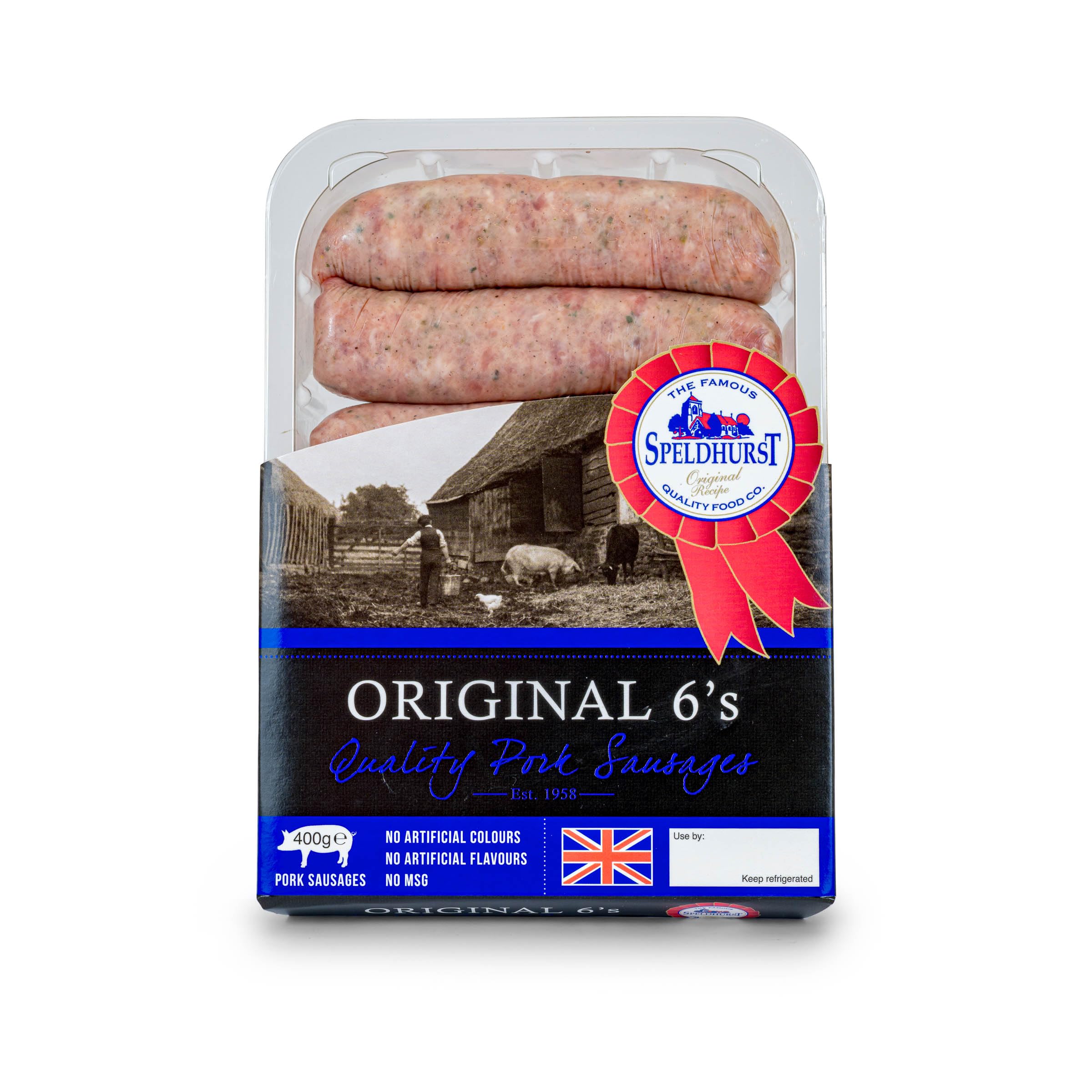Speldhurst Quality foods Original Pork Sausage, 400 g