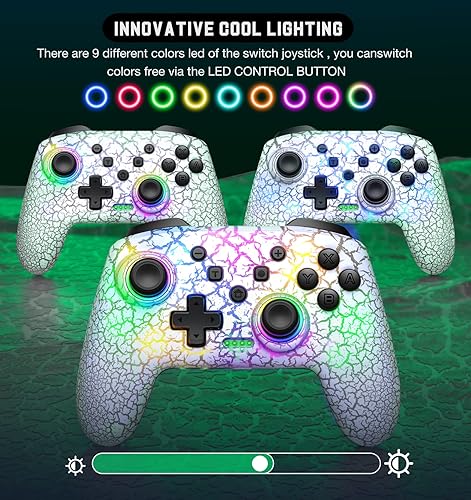 Miniatura 2 de Controlador de interruptor inalámbrico para Nintendo SwitchLiteOLED, controlador de interruptor con una sensación táctil del mouse en los botones