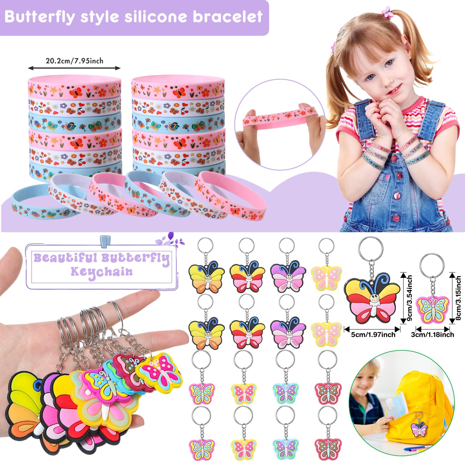 Amazon.com: HyDren 194 Pcs Butterfly Party Favors Fairy