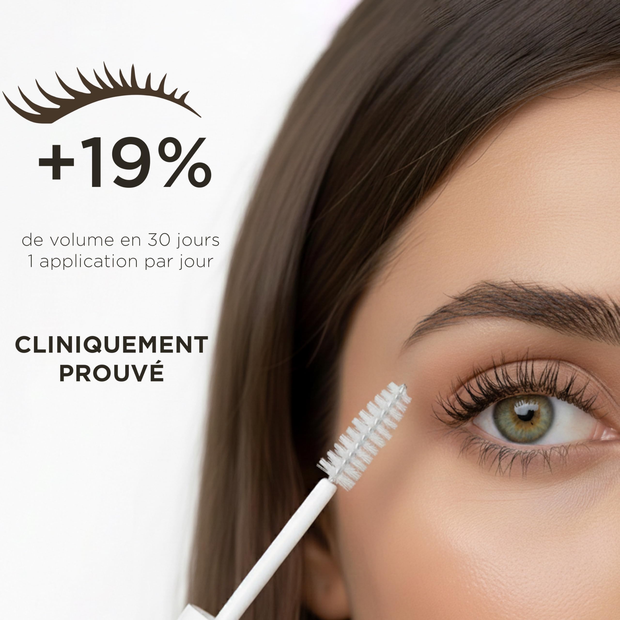 HUYGENS Sérum Cils & Sourcils au Ricin Bio – Soin Fortifiant & Pousse