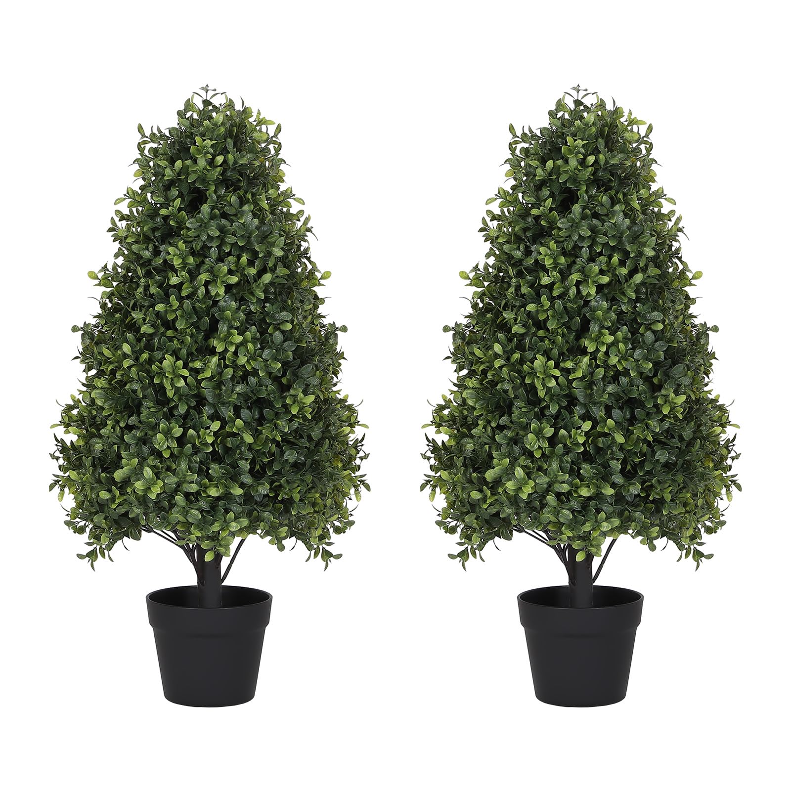 Azoco 30 inch Boxwood Topiary Set